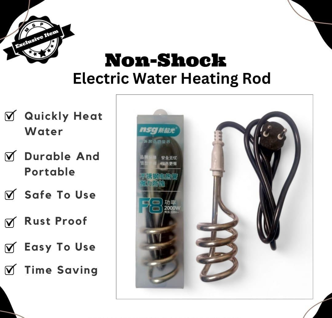 2000W Stainless Steel Immersion Water Heater – Fast, Safe & Durable Heating Rod | Efficient Electric Coil for Everyday Home Use