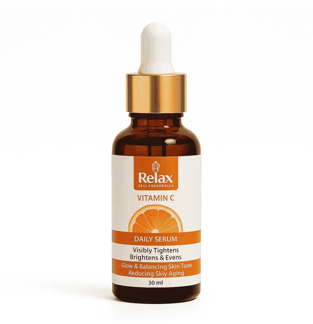 Relax Vitamin C Face Serum – Daily Brightening, Hydrating & Anti-Aging Care for Smooth, Glowing Skin (30ml)