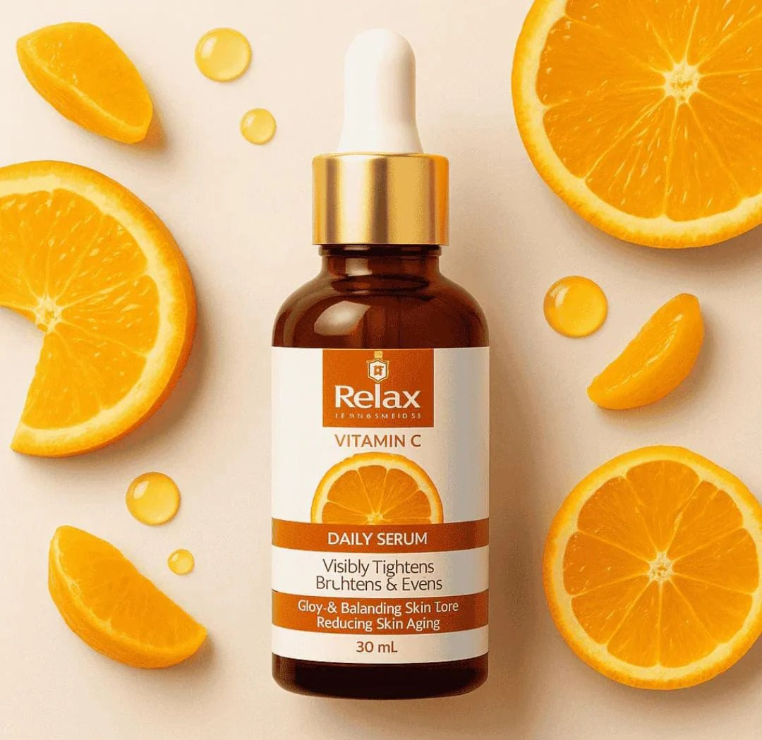 Relax Vitamin C Face Serum – Daily Brightening, Hydrating & Anti-Aging Care for Smooth, Glowing Skin (30ml)